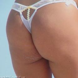 Bikini's Barefaced Panties on a beach - section