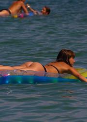 A cutie on open swim suit at the Baker Image 4