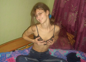 Latest pics with me fucking my slim girlfriend's shaved pussy. Image 6