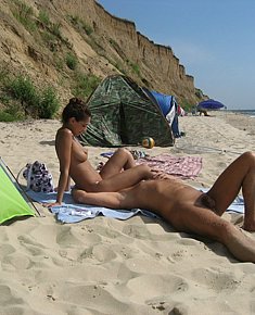 Make love on beach